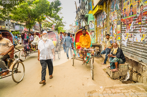 Image of Busy street in Bangladesh