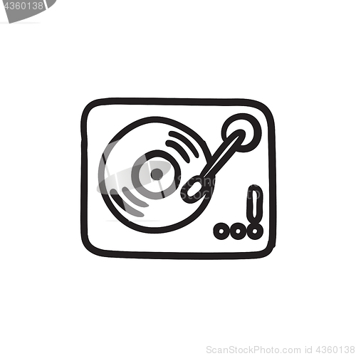 Image of Turntable sketch icon.