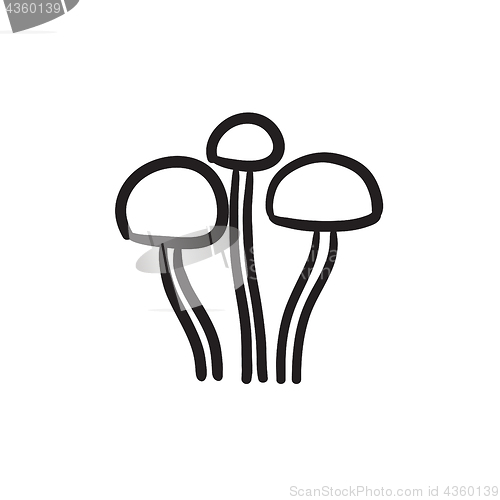 Image of Mushroom sketch icon.