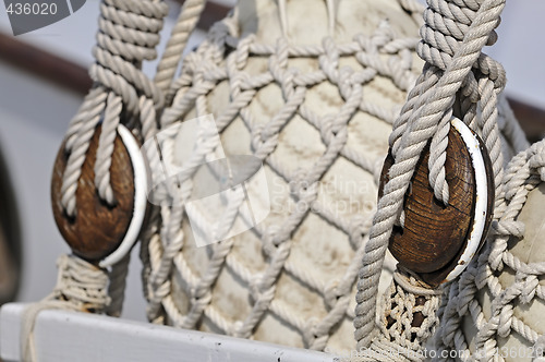 Image of Vintage sailboat detail