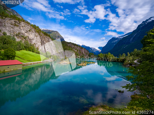 Image of Beautiful Nature Norway aerial photography.