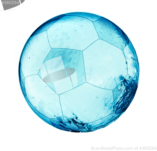 Image of Splash soccer balll isolated