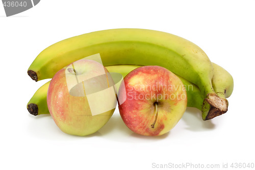 Image of Apples and bananas