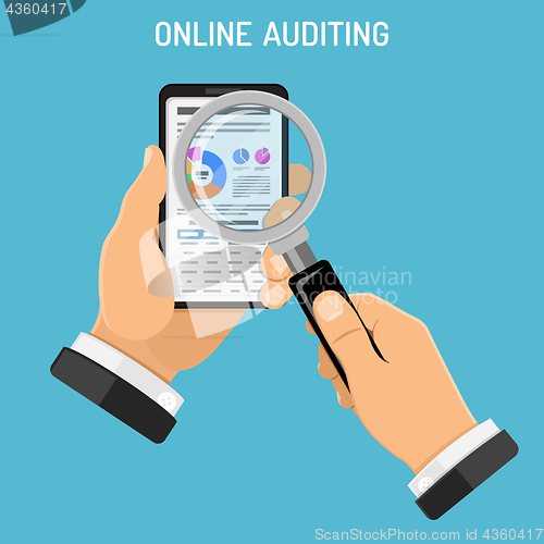 Image of Online Auditing, Tax process, Accounting Concept