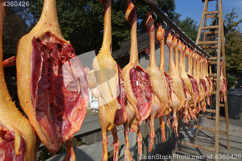 Image of The duck dried hanging for sale