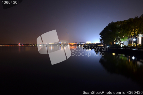 Image of Night view of Hangzhou West Lake