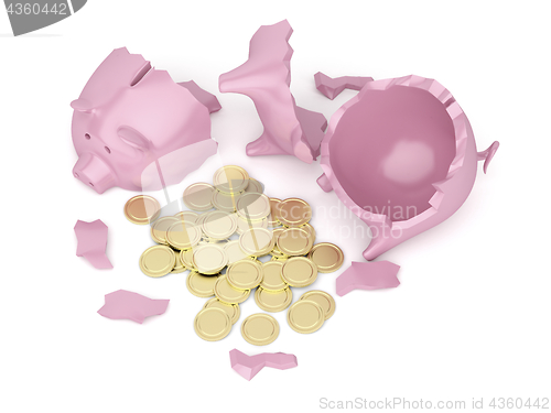 Image of Broken piggy bank