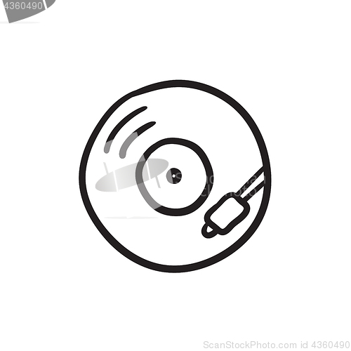 Image of Turntable sketch icon.