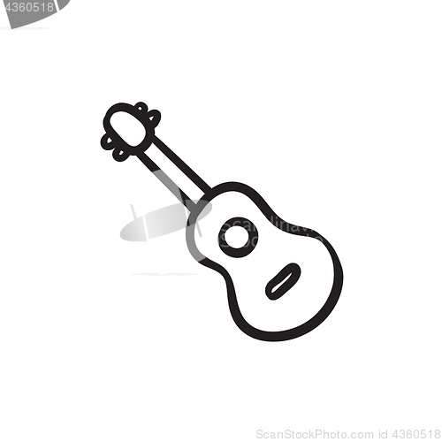 Image of Guitar sketch icon.