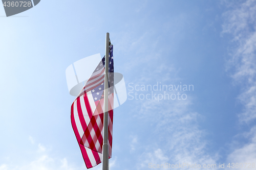 Image of Flag of United States on a flagpole