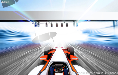 Image of 3D illustration of formula one