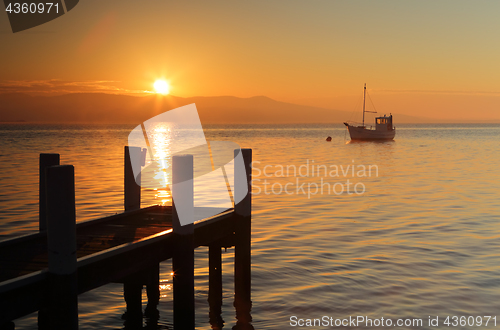 Image of Misty morning sunrise