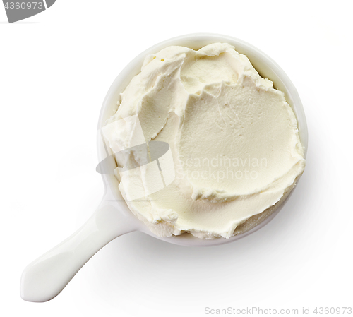 Image of bowl of cream cheese