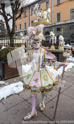 Image of Disguised Person - Annecy Venetian Carnival 2013