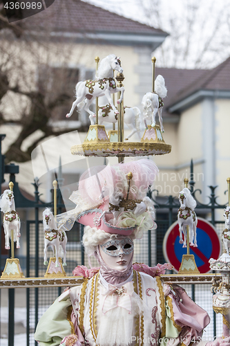 Image of Disguised Person - Annecy Venetian Carnival 2013