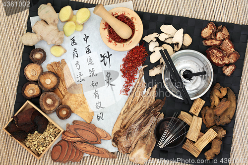 Image of Acupuncture Therapy with Chinese Herbs