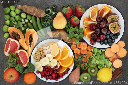 Image of High Fiber Fruit and Vegetable Selection