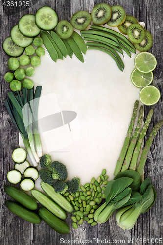 Image of Green Super Food Background