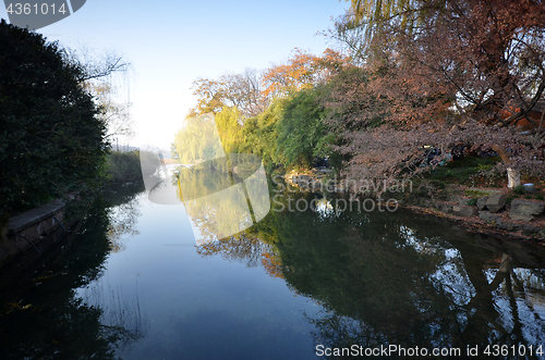 Image of Landscape of West lake in Hangzhou, China