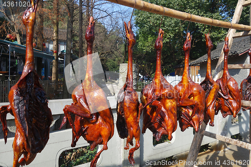 Image of The duck dried hanging for sale