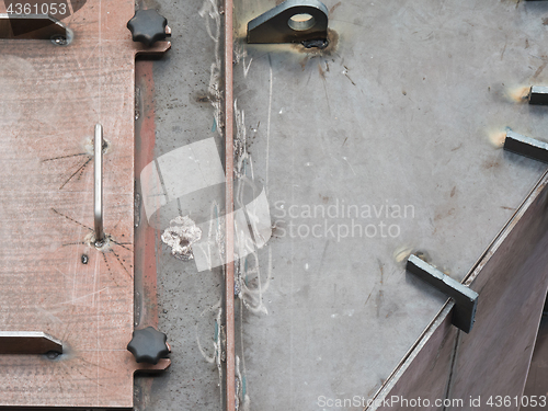 Image of Steel tank under construction