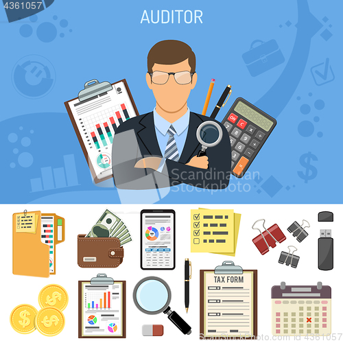 Image of Auditing, Tax process, Accounting Concept