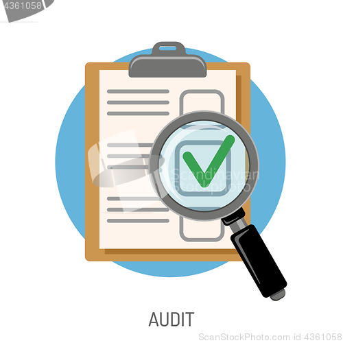 Image of Audit and Test Flat Icon Set