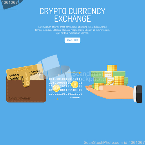 Image of Crypto Currency Bitcoin Technology Concept