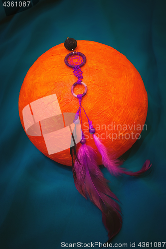 Image of Small Violet Dreamcatcher - Earring Or Pendant