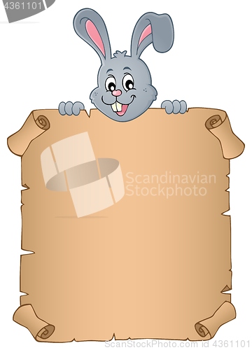 Image of Lurking Easter bunny with parchment 3