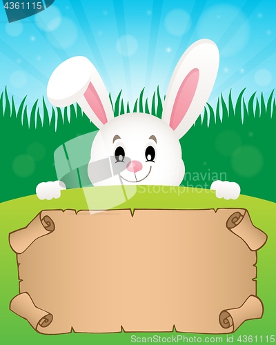 Image of Parchment and Easter bunny theme 1