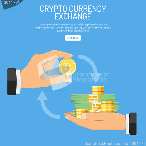 Image of Crypto Currency Bitcoin Technology Concept