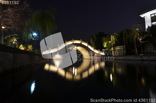 Image of Night view of Hangzhou West Lake