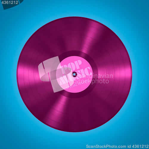 Image of vinyl record pop music