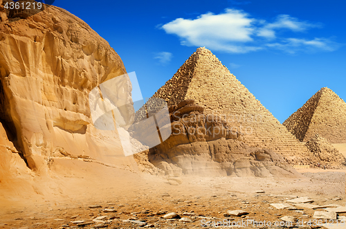 Image of Pyramids in afternoon