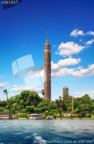 Image of Tall TV tower in Cairo