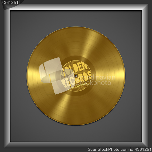 Image of vinyl golden record