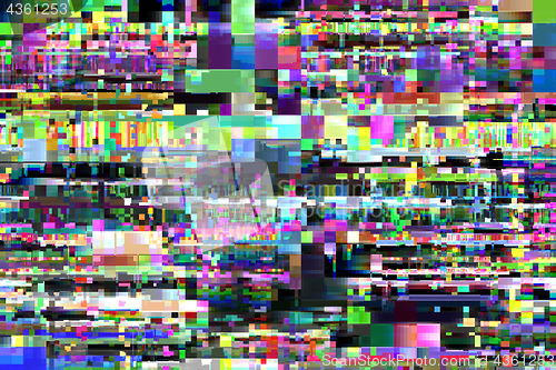 Image of styilsh abstract glitch background