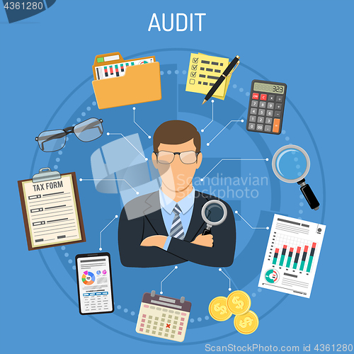 Image of Auditing, Tax process, Accounting Concept