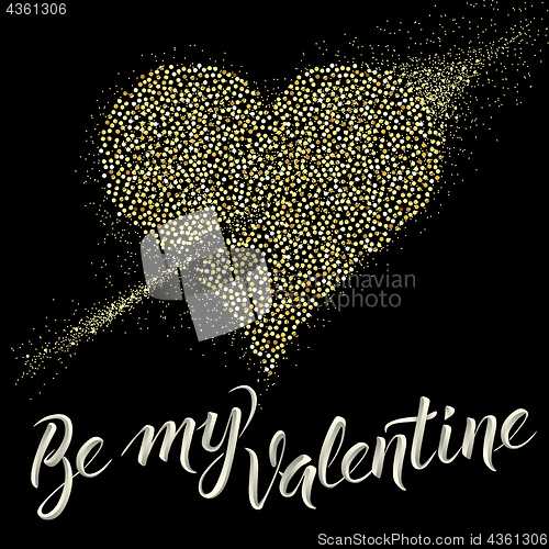 Image of Vector illustration card on valentine day