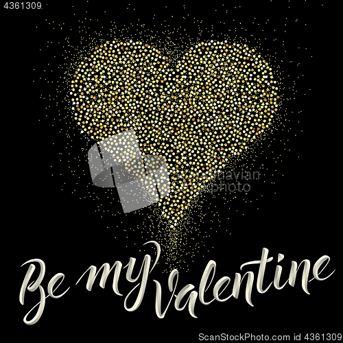 Image of Vector illustration card on valentine day