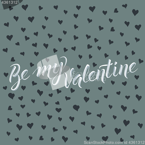 Image of Vector illustration card on valentine day