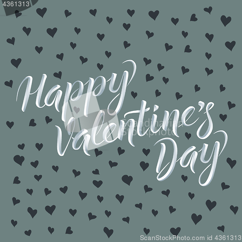 Image of Vector illustration card on valentine day