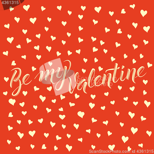 Image of Vector illustration card on valentine day