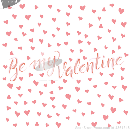 Image of Vector illustration card on valentine day