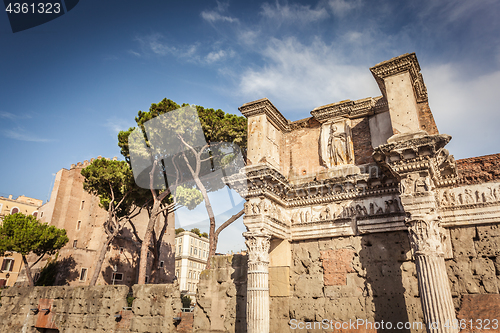 Image of Detail of forum of Augustus in Rome