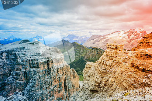 Image of Dolomites of Passo Pordoi