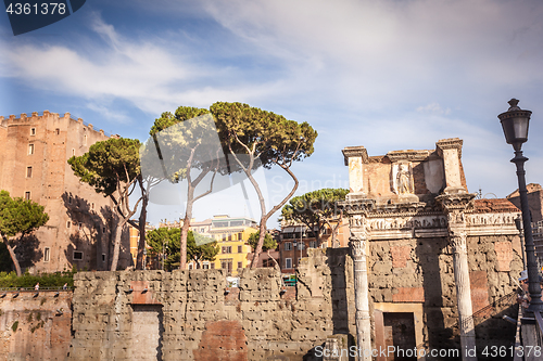 Image of Detail of forum of Augustus in Rome