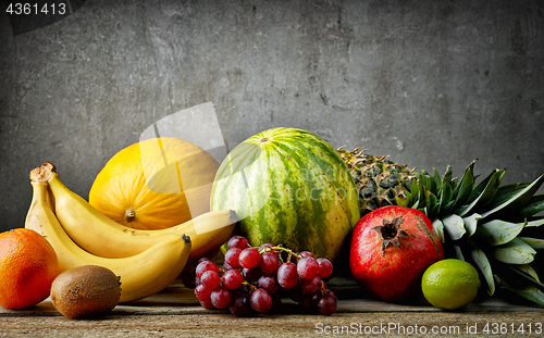 Image of various fresh fruits