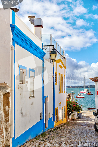 Image of Beautiful narrow street of Alvor, Portugal